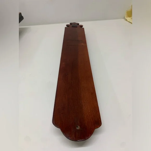 Mid Century Vintage Carl Forslund Solid Cherry Wood Wall Mounting Mail Holder